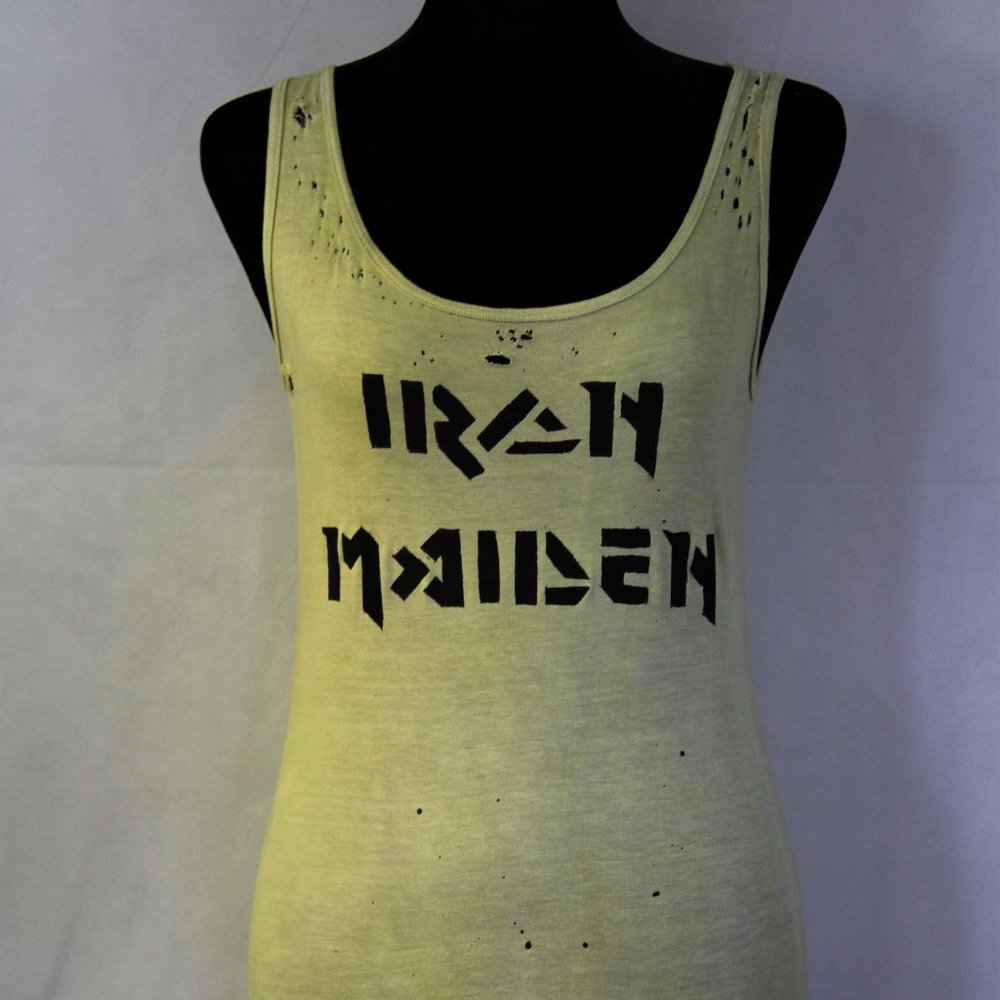 Iron Maiden Handmade Distressed Destroyed Shirt